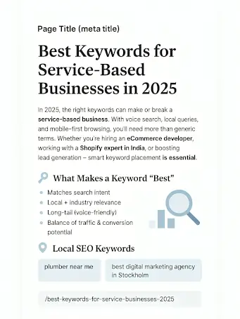 Best practices for optimizing keywords for service-based businesses
