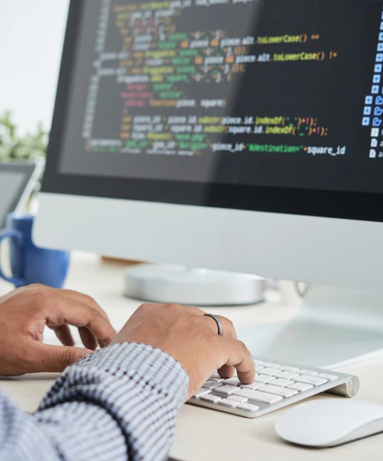 Developer Working on Desktop