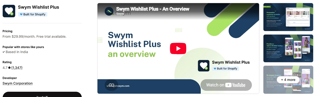 Swym Wishlist Plus