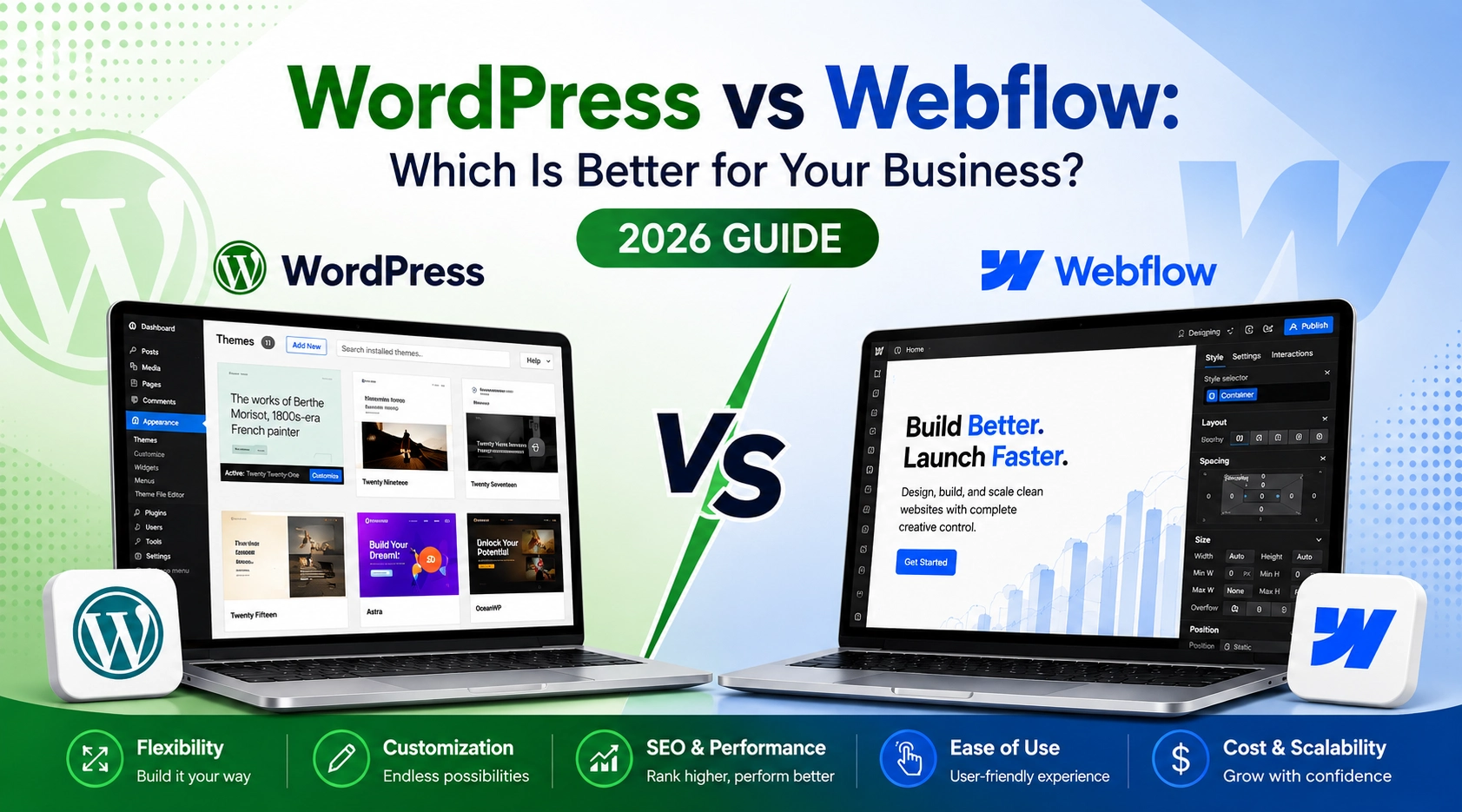WordPress vs Webflow: Which Is Better for Your Business? (2026 Guide)
